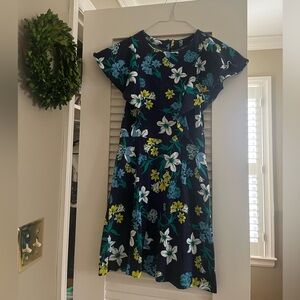 Draper James Navy floral cotton dress